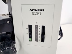 Thumbnail image of Olympus BX60F5 Microscope w/ 4 x Objectives 5/10/20/50x LMPlanFl UMPlanFl Lab