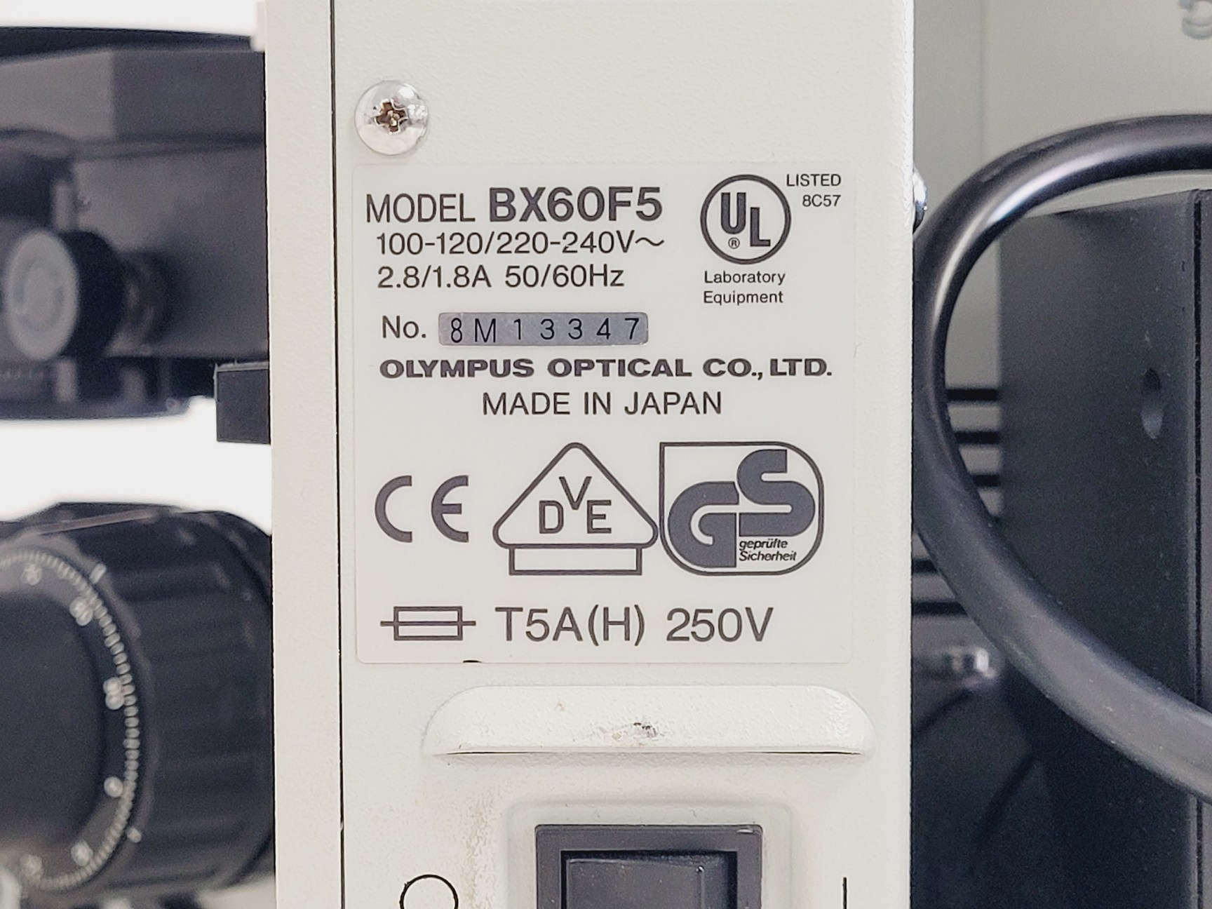 Image of Olympus BX60F5 Microscope w/ 4 x Objectives 5/10/20/50x LMPlanFl UMPlanFl Lab
