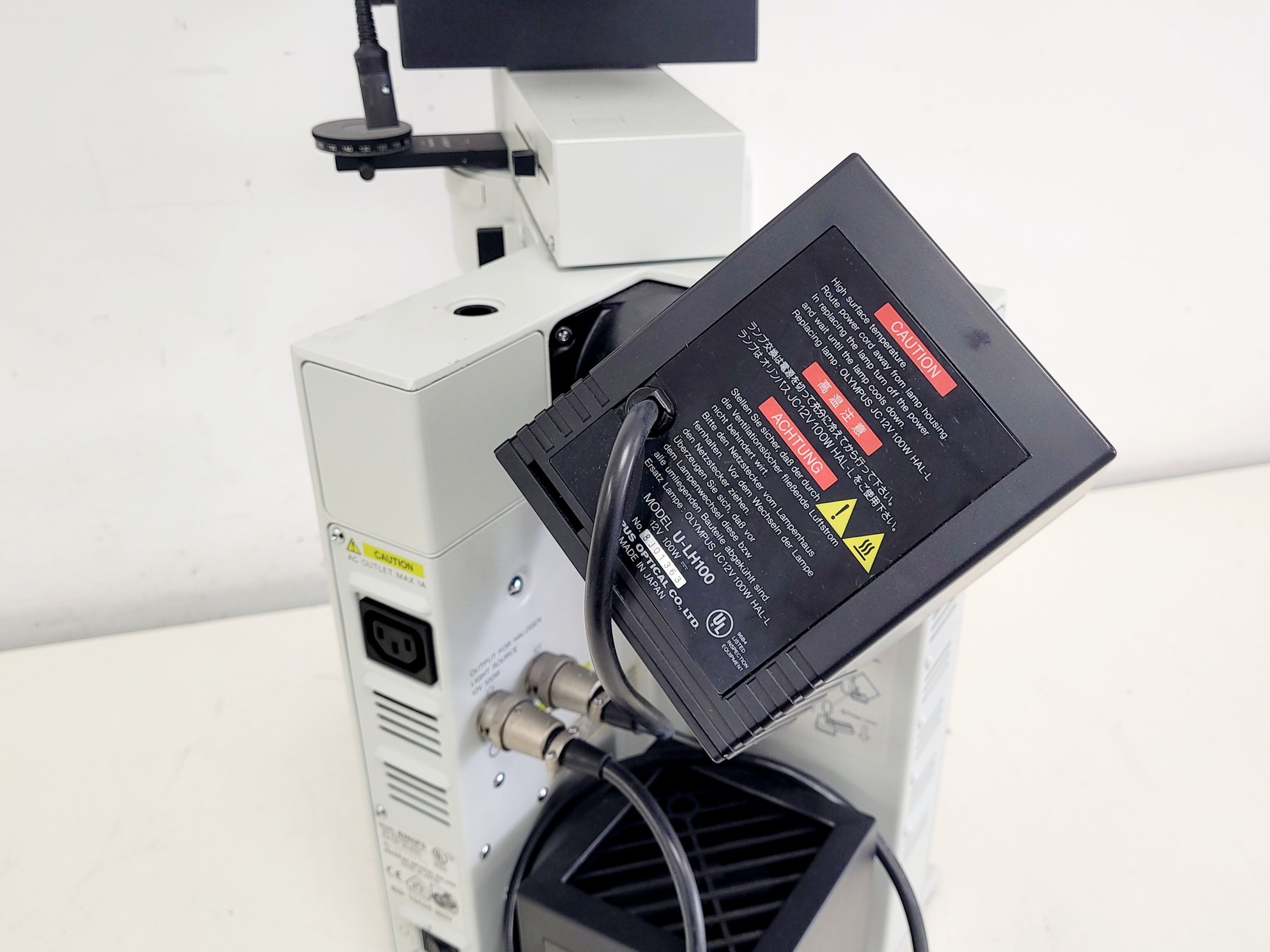 Image of Olympus BX60F5 Microscope w/ 4 x Objectives 5/10/20/50x LMPlanFl UMPlanFl Lab