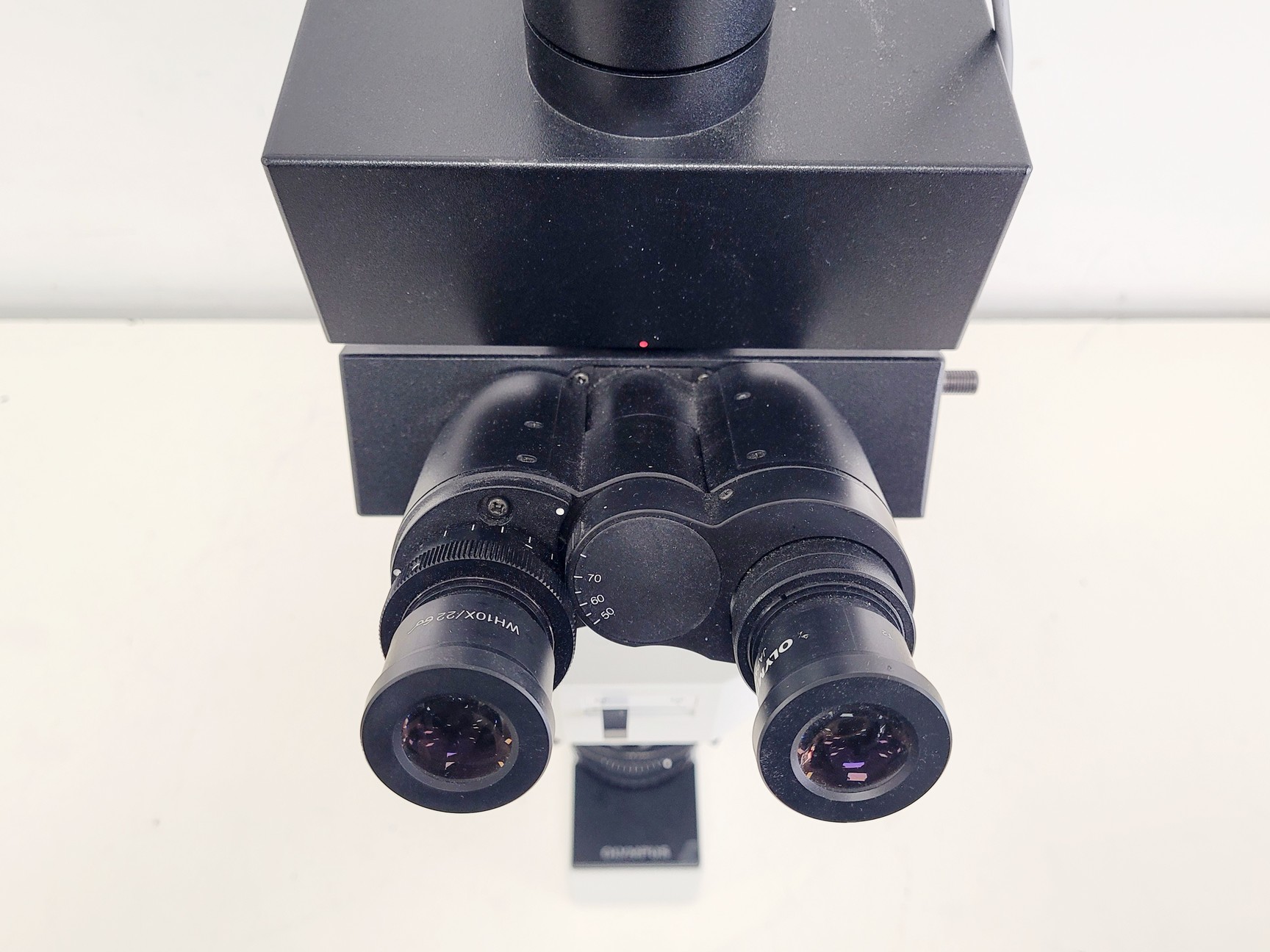 Image of Olympus BX60F5 Microscope w/ 4 x Objectives 5/10/20/50x LMPlanFl UMPlanFl Lab