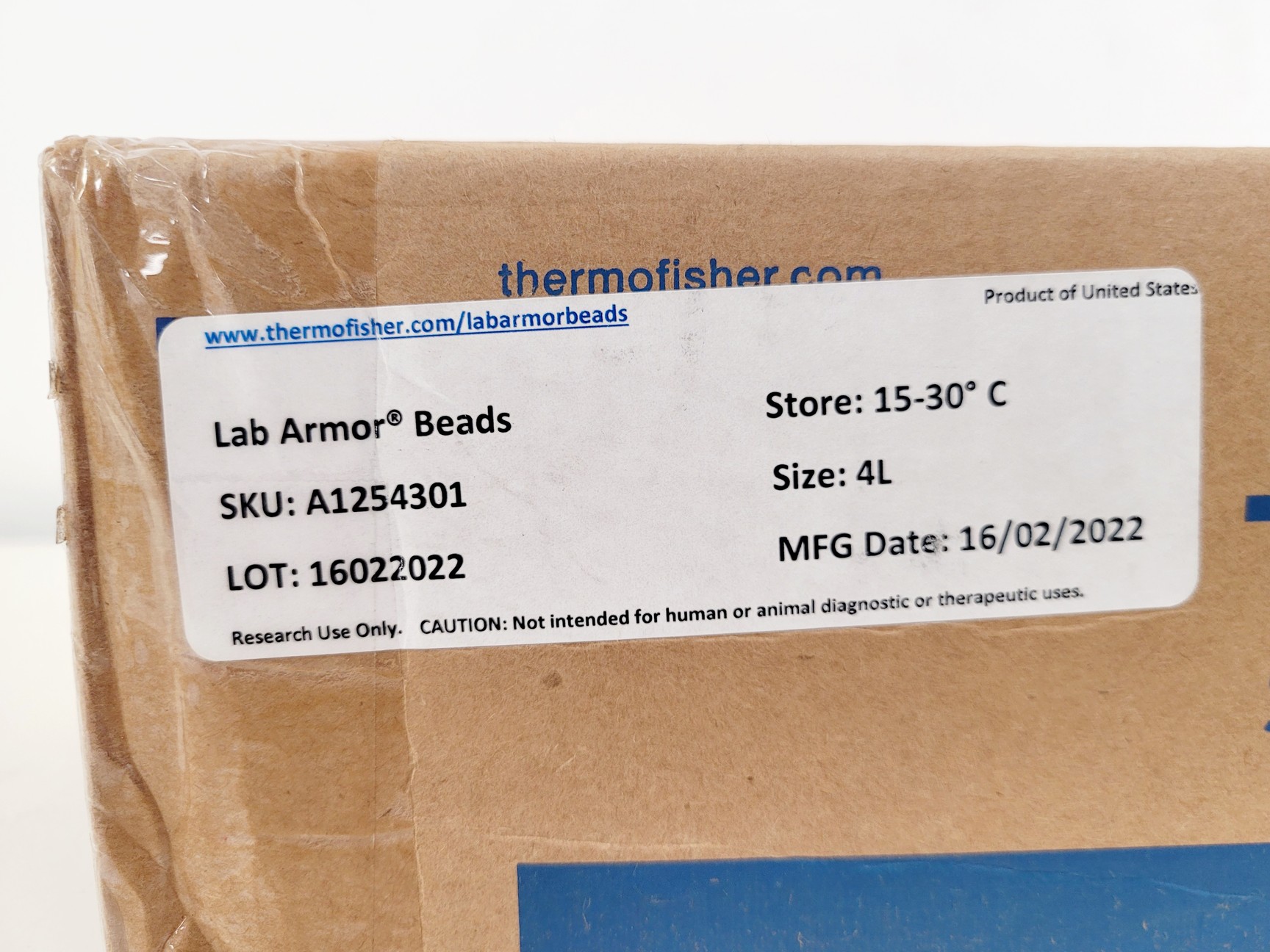 Image of 5 x Boxes of Thermo Fisher Scientific Lab Armour Beads 4L