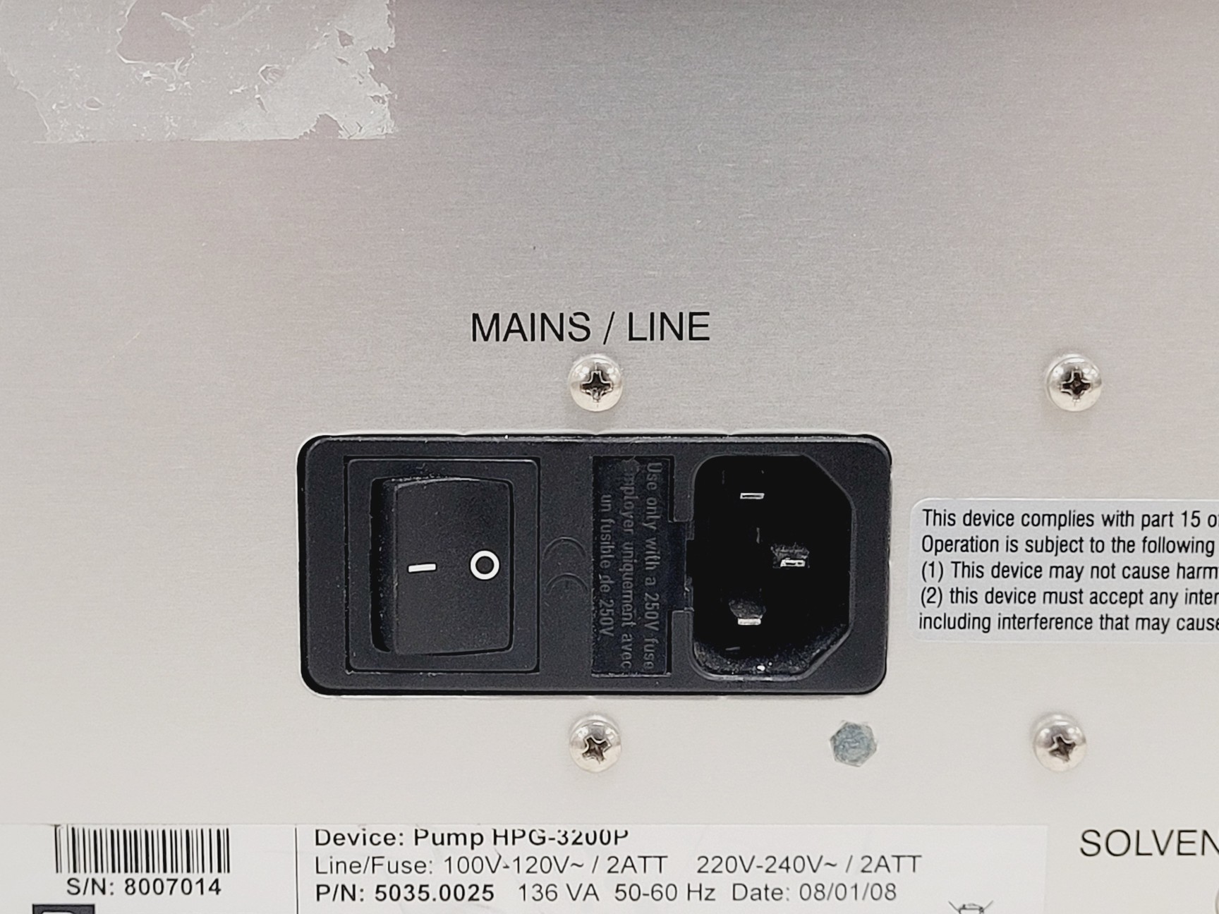Image of Dionex UltiMate 3000 HPG-3200P HPLC Module Lab