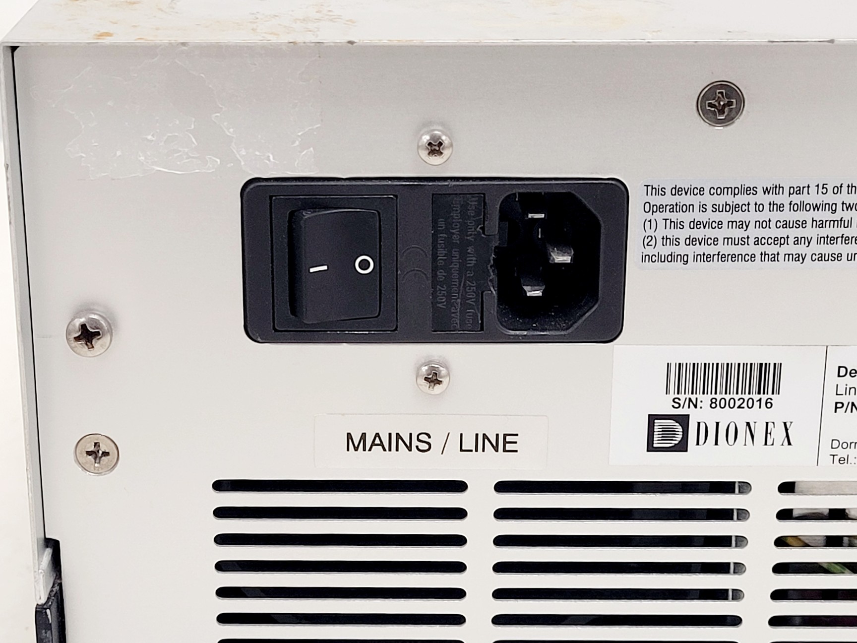 Image of Dionex UlitMate 3000 Variable Wavelength Detector Lab