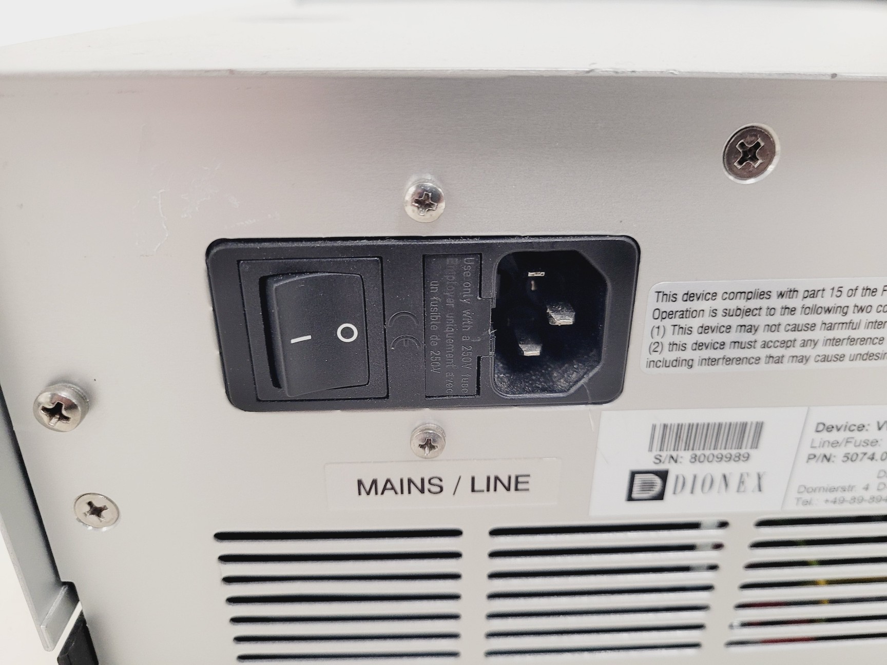 Image of Dionex UltiMate 3000 Variable Wavelength Detector Lab