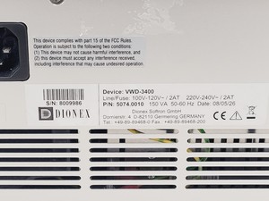 Thumbnail image of Dionex UltiMate 3000 Variable Wavelength Detector Lab
