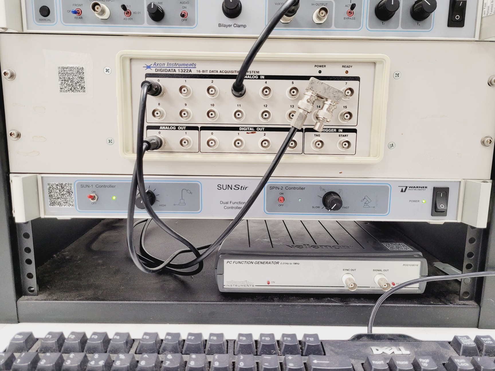 Image of Warner Instruments BC-525D, Controller & Axon Instruments Digidata 1322A System