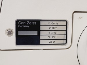 Thumbnail image of Carl Zeiss Axioplan Compound Microscope w/ 3 x Objectives 4x/10x/100x