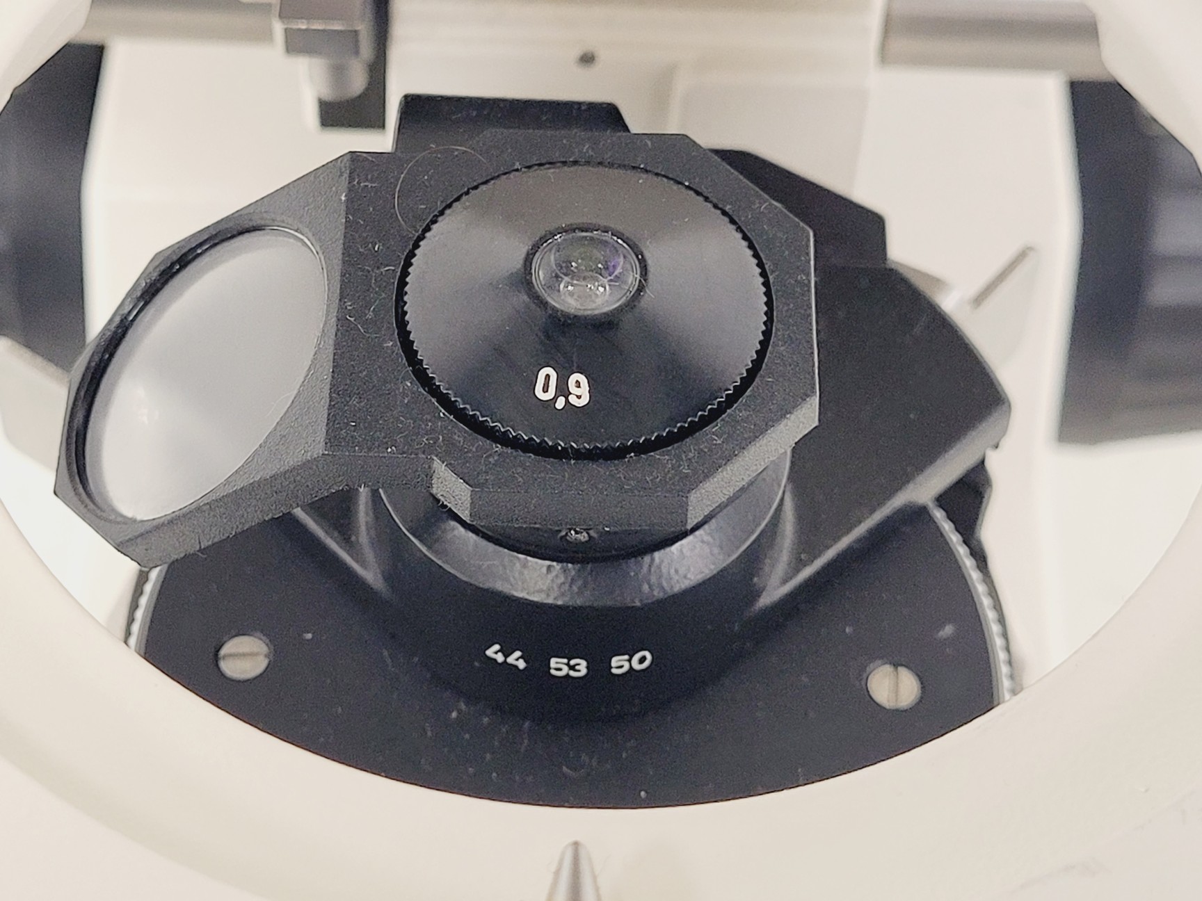 Image of Carl Zeiss Axioplan Compound Microscope w/ 3 x Objectives 4x/10x/100x