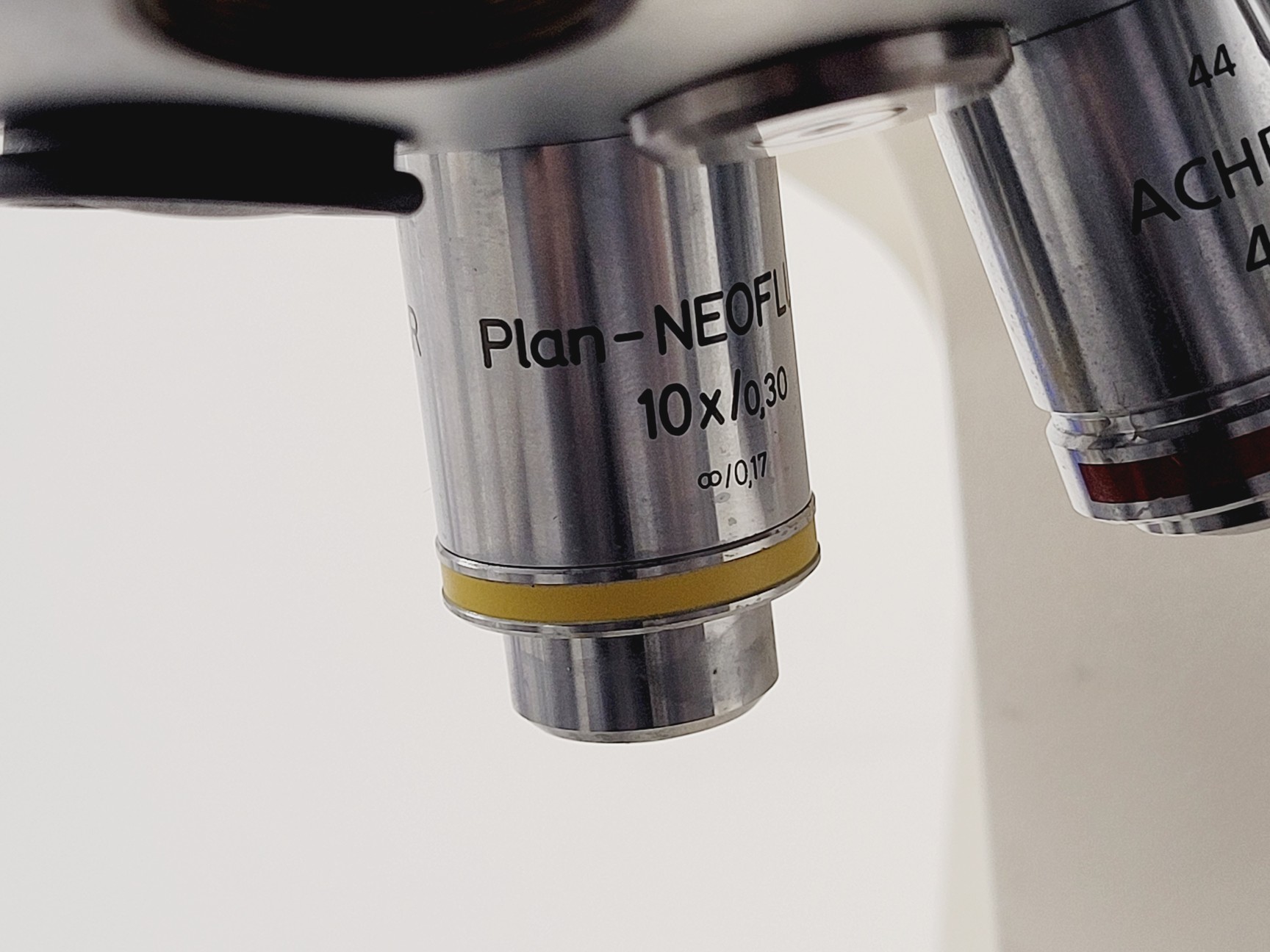 Image of Carl Zeiss Axioplan Compound Microscope w/ 3 x Objectives 4x/10x/100x