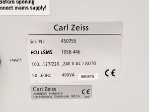 Thumbnail image of Carl Zeiss LSM 5 Lasermodul Confocal Laser Attachment w/ ECU LSM 5 1058-446