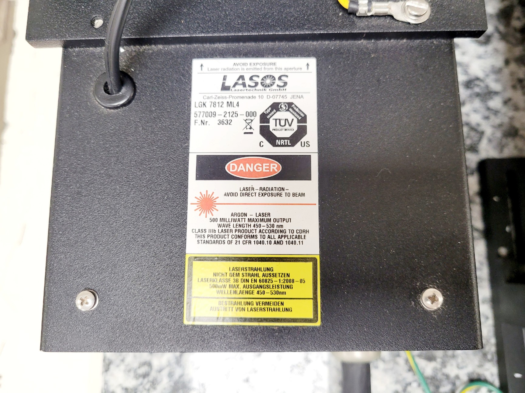 Image of Carl Zeiss LSM 5 Lasermodul Confocal Laser Attachment w/ ECU LSM 5 1058-446