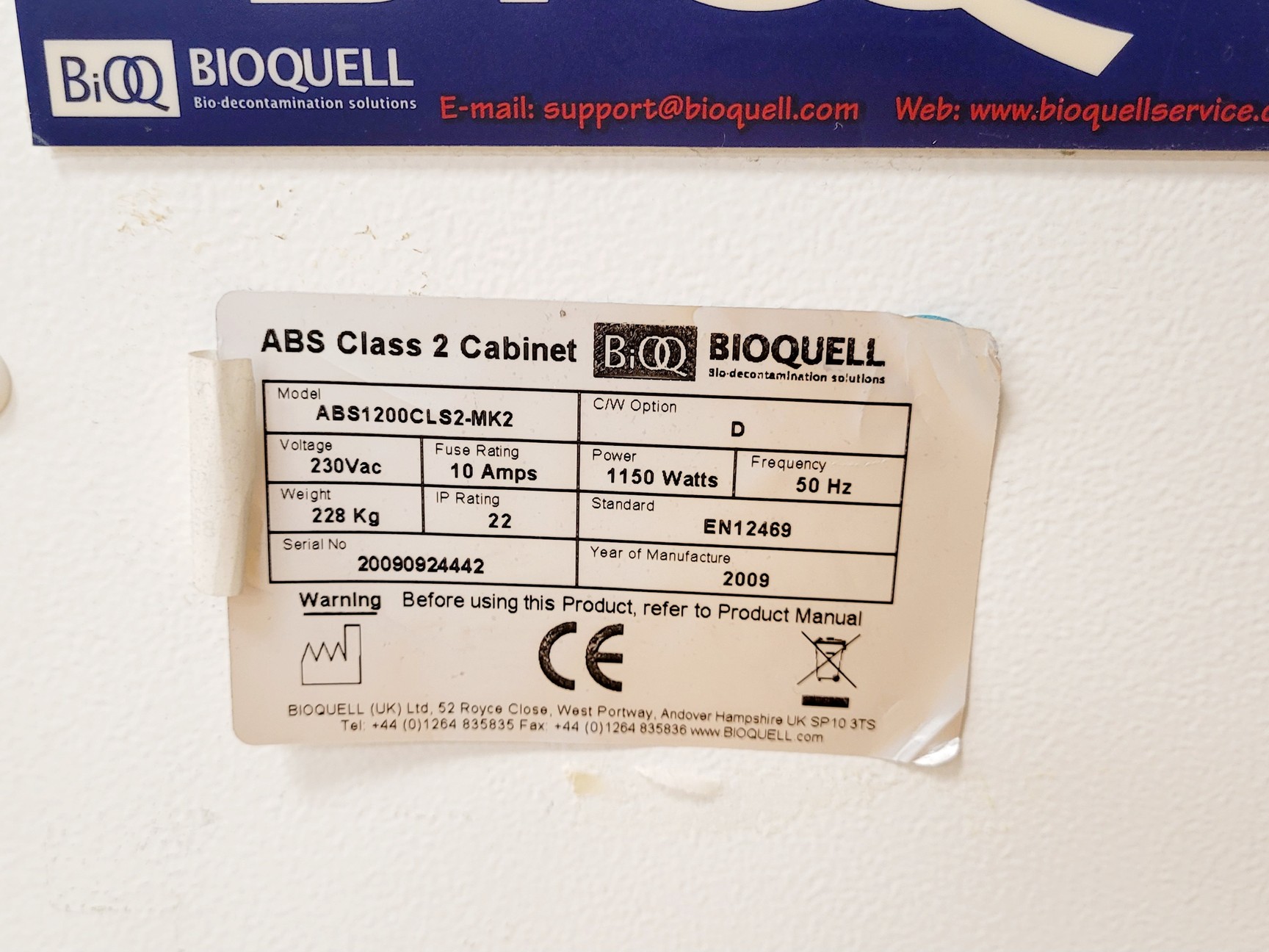 Image of Microflow Advanced Bio Safety Cabinet ABS1200CLS2-Mk2 Lab