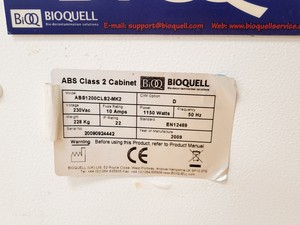 Thumbnail image of Microflow Advanced Bio Safety Cabinet ABS1200CLS2-Mk2 Lab
