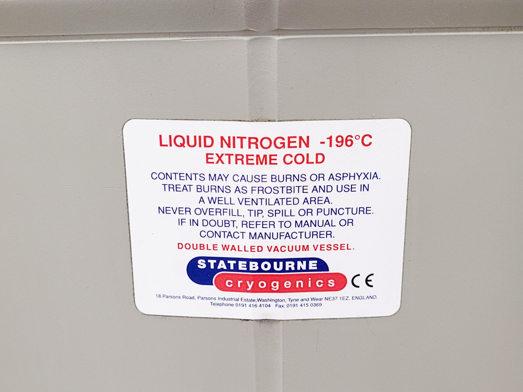 Image of Statebourne Biorack 4800 Liquid Nitrogen Storage Dewar