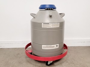 Thumbnail image of Taylor-Wharton 35 VHC Liquid Nitrogen Dewar w/ Wheeled Base 