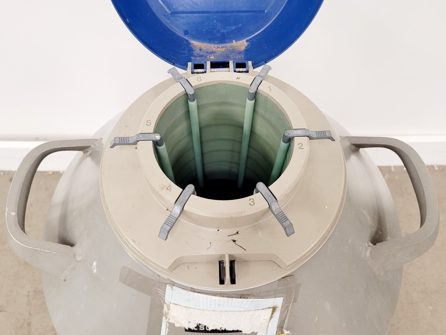 Image of Taylor-Wharton 35 VHC Liquid Nitrogen Dewar w/ Wheeled Base 