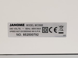 Thumbnail image of Janome Memory Craft 350 Sewing/Embroidery Machine MC350E