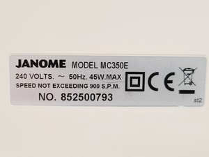 Thumbnail image of Janome Memory Craft 350 Sewing/Embroidery Machine MC350E