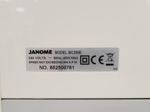 Thumbnail image of Janome Memory Craft 350 Sewing/Embroidery Machine MC350E