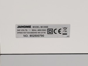 Thumbnail image of Janome Memory Craft 350 Sewing/Embroidery Machine MC350E