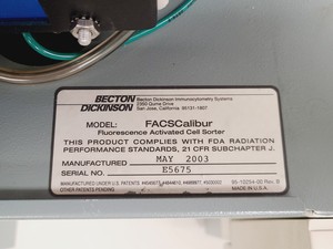 Thumbnail image of BD FACSCalibur Flow Cytometer & Transformer System Lab