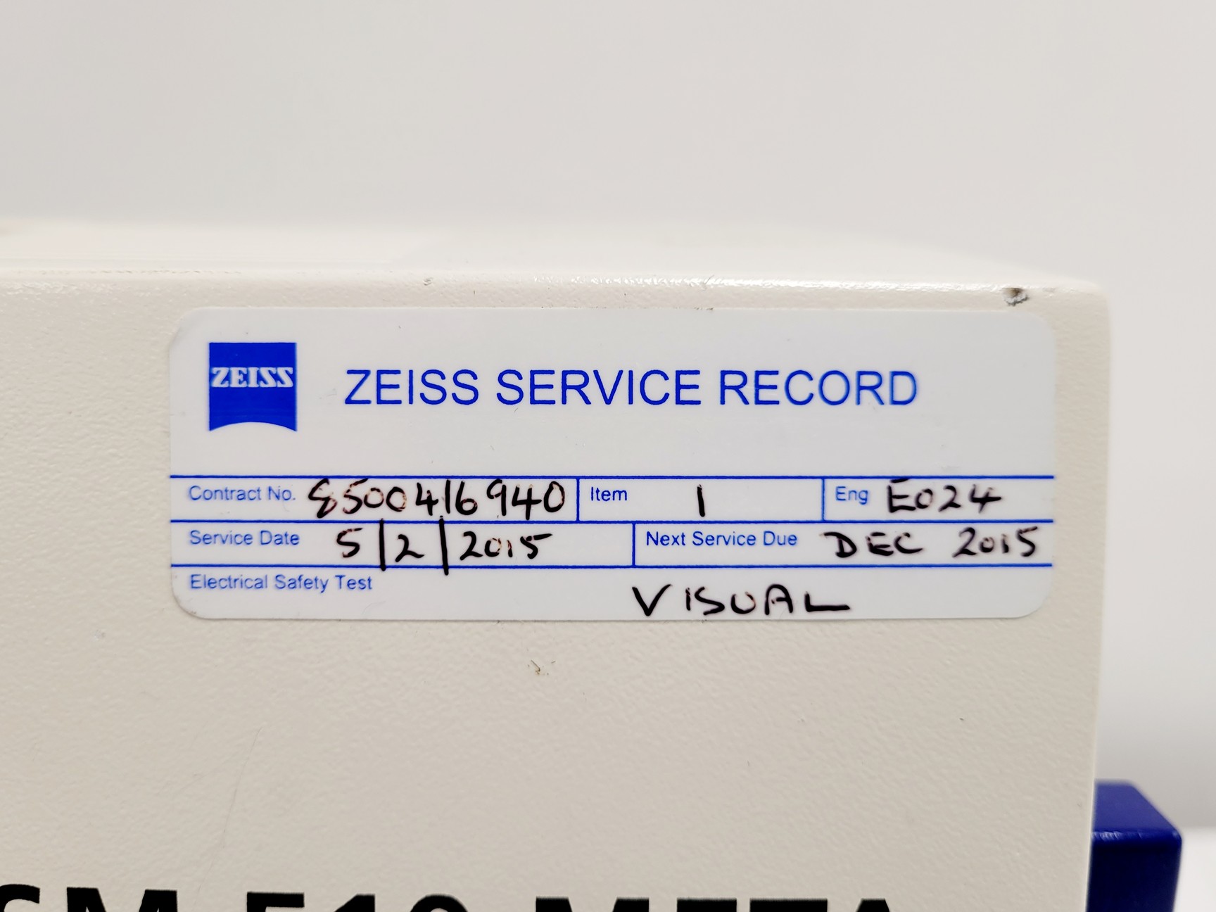 Image of Carl Zeiss LSM510 18 META/VIS/405-META/Detektor META Class 3B Laser Lab