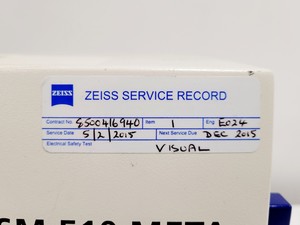 Thumbnail image of Carl Zeiss LSM510 18 META/VIS/405-META/Detektor META Class 3B Laser Lab