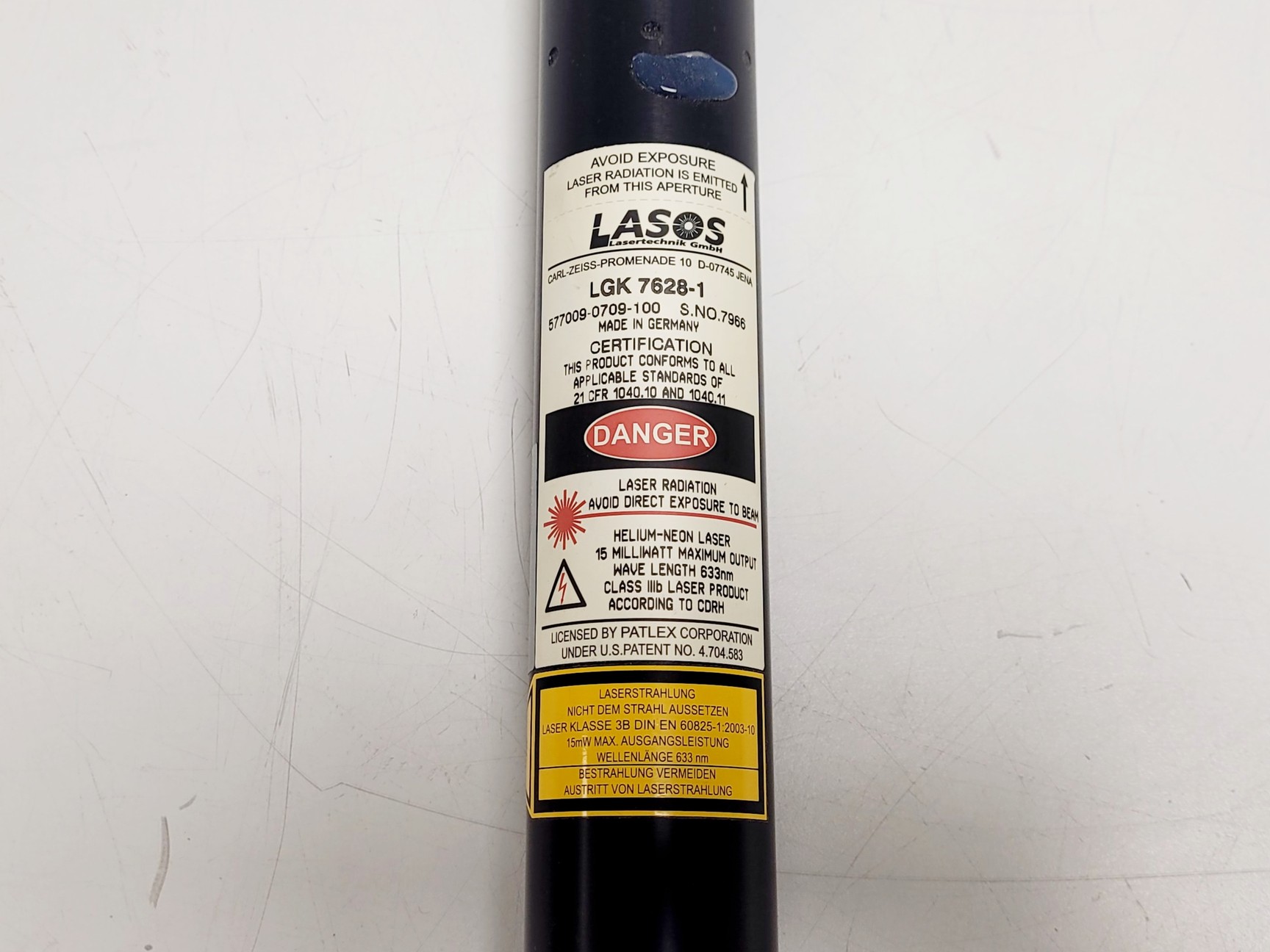 Image of Lasos LGK7628-1 Class 3B Laser w/ LGN 8460 A Lab