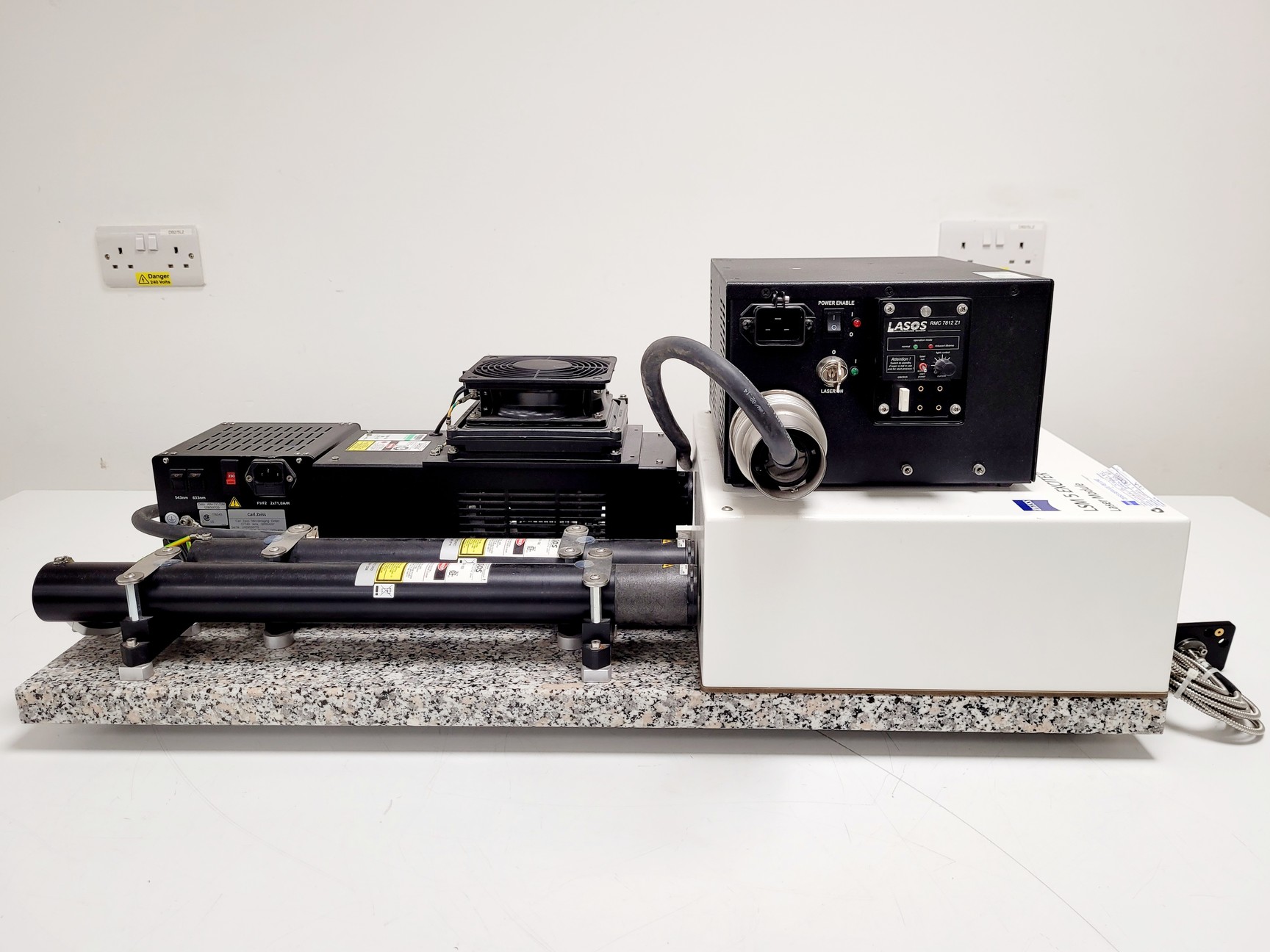 Image of Zeiss LSM 5 Exciter Laser Module 5mW 543nm, 5mW 633nm, 500mW 450nm Lab