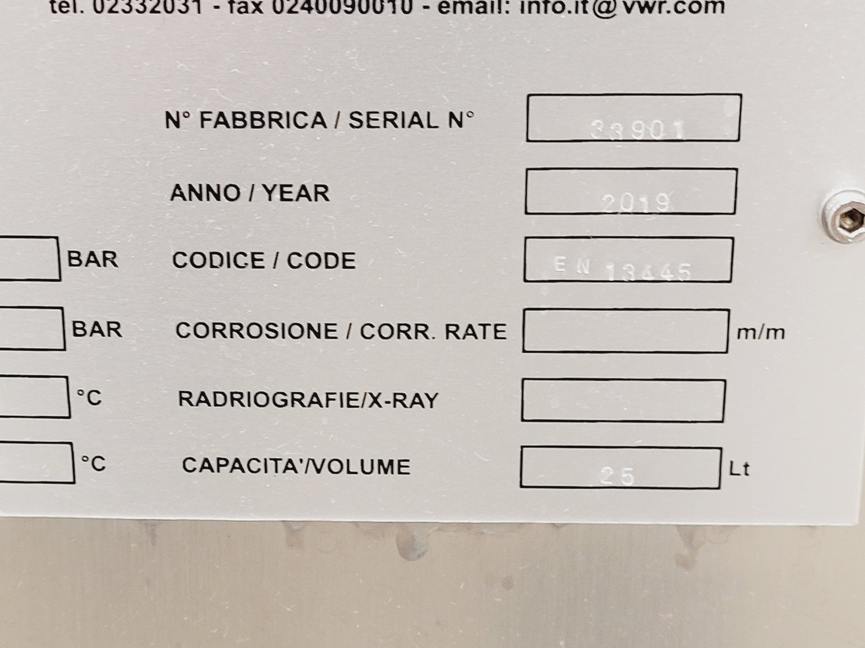 Image of VWR VAPOUR-Line eco Autoclave