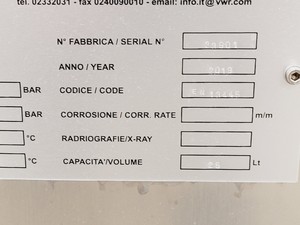 Thumbnail image of VWR VAPOUR-Line eco Autoclave