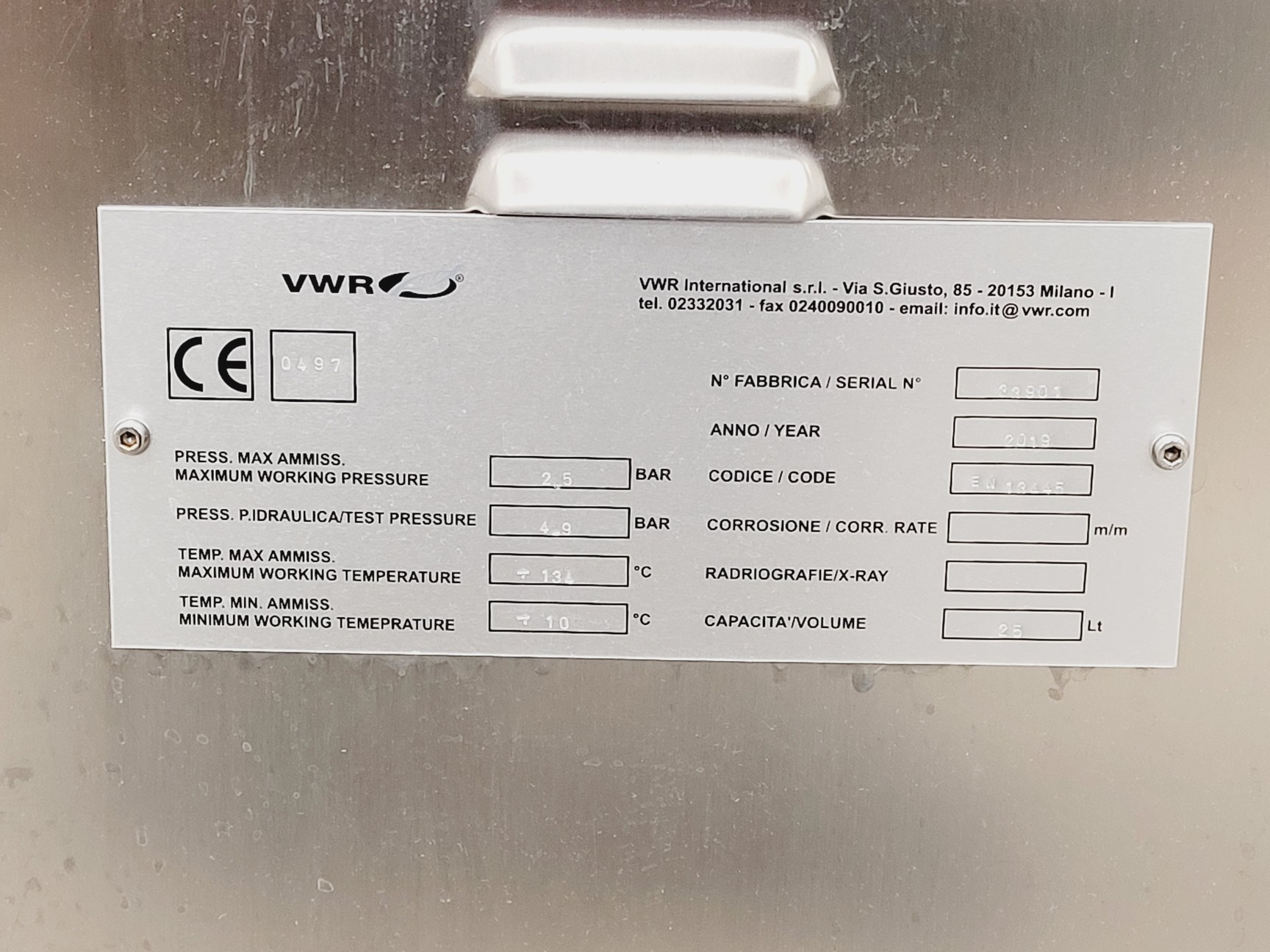 Image of VWR VAPOUR-Line eco Autoclave