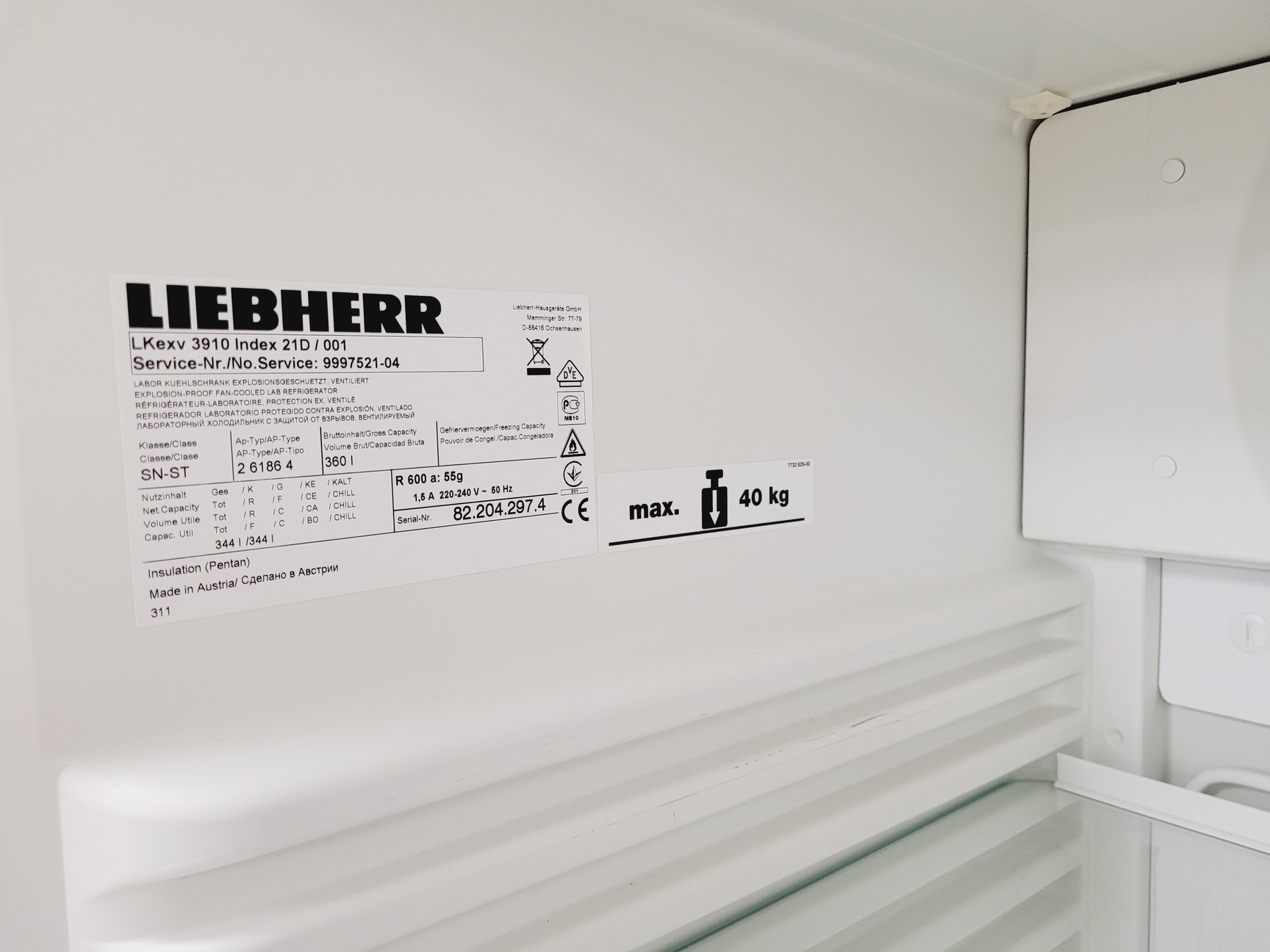 Image of Liebherr Mediline LKEXV 3910 Laboratory Refrigerator