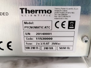 Thumbnail image of Thermo Scientific Pycnomatic ATC Pycnometer w/ Calibration Kit Lab