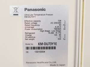 Thumbnail image of Panasonic KM-DU73Y1E Ultra-Low Temperature Freezer