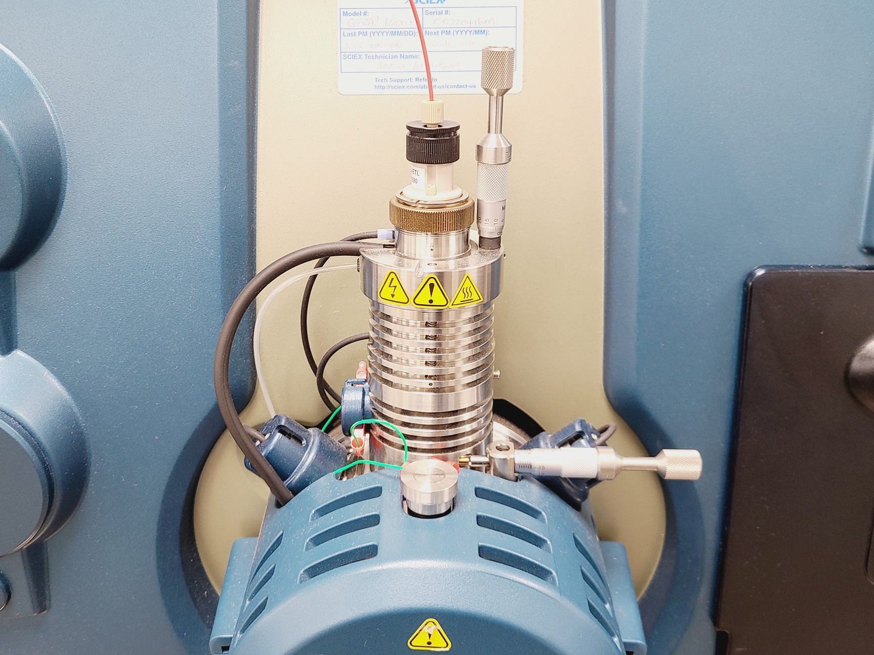 Image of Sciex QTRAP 6500+ LC-MS System w/ PEAK MS Table-1B Mass Spectrometry Lab