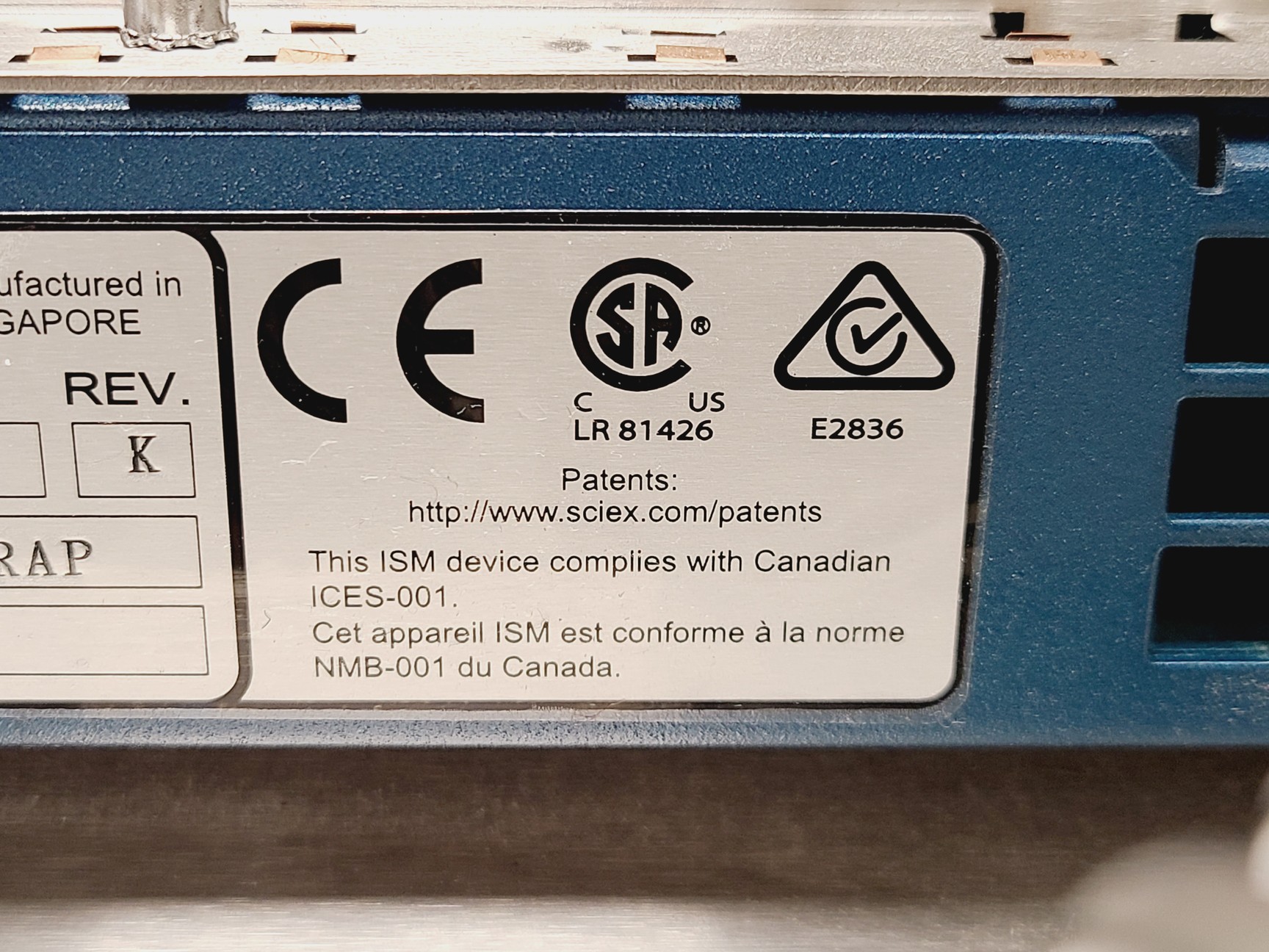 Image of Sciex QTRAP 6500+ LC-MS System w/ PEAK MS Table-1B Mass Spectrometry Lab
