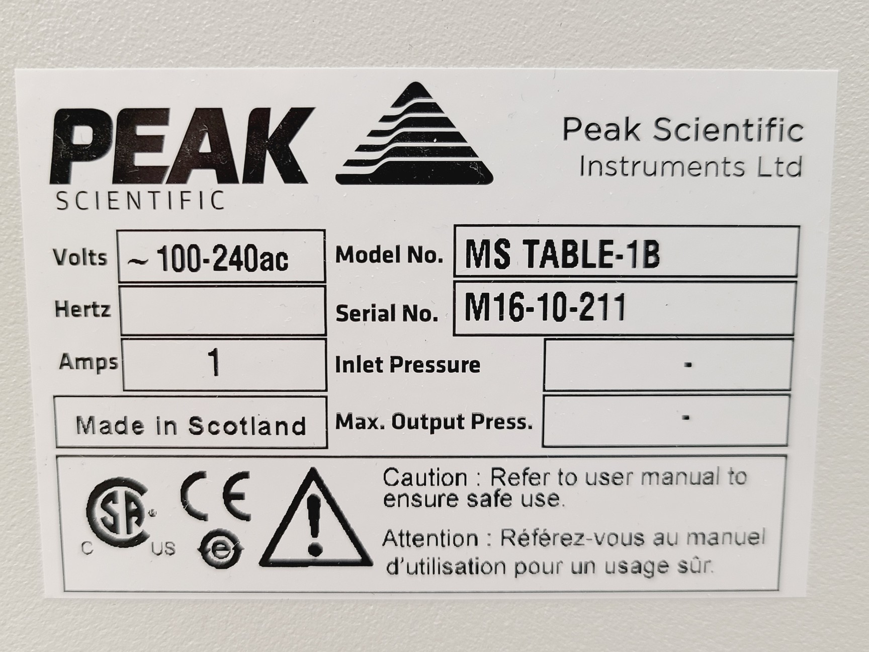 Image of Sciex QTRAP 6500+ LC-MS System w/ PEAK MS Table-1B Mass Spectrometry Lab