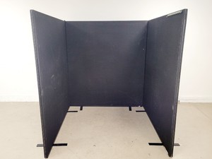 Image of Black Freestanding 3 Panel Room Divider