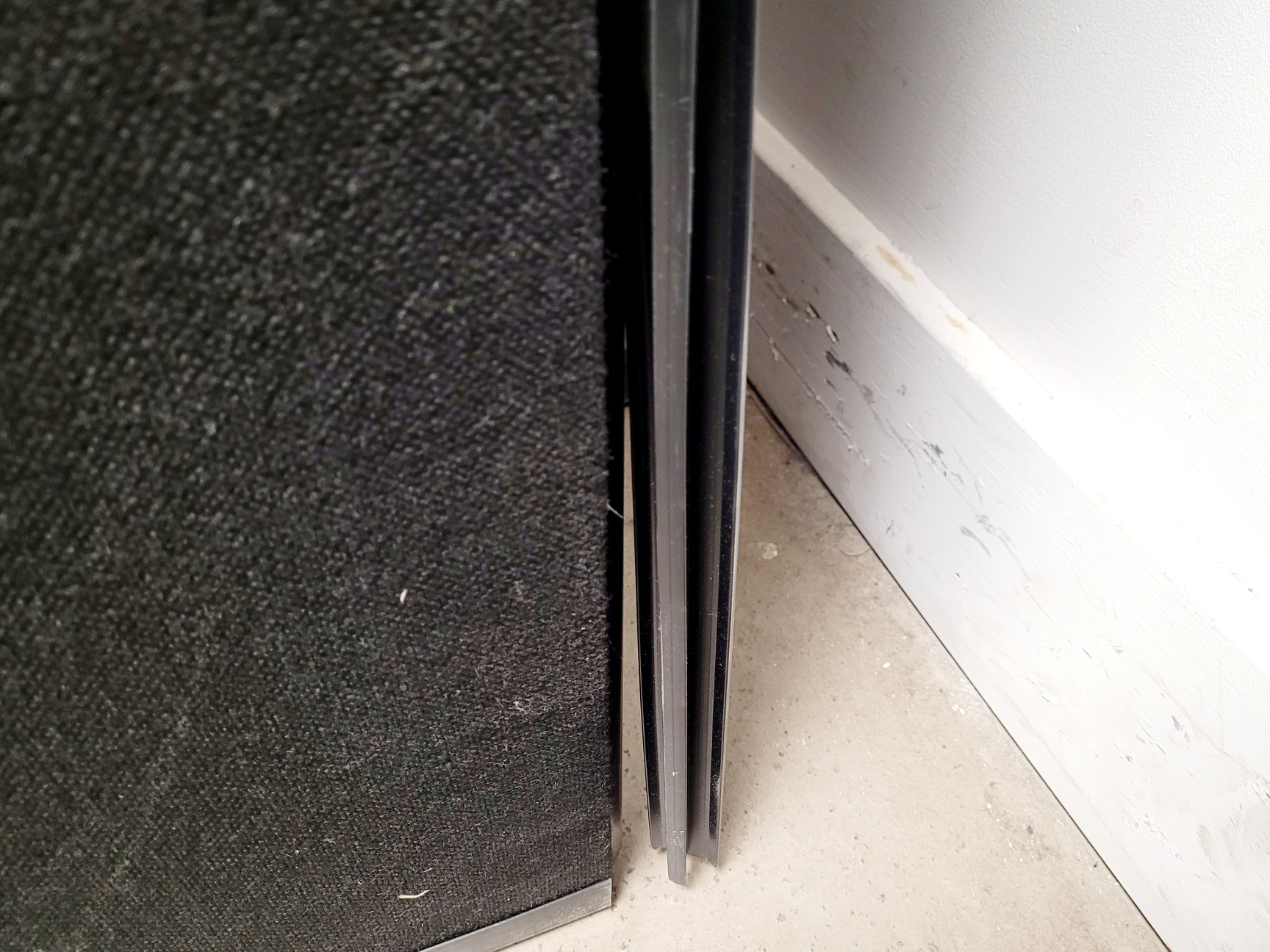 Image of Black Freestanding 3 Panel Room Divider