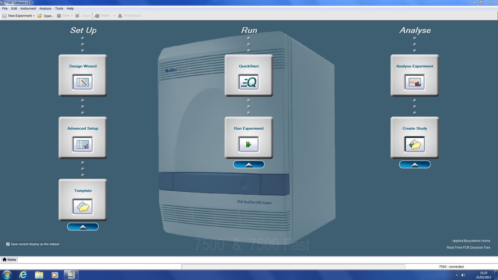 Image of Applied Biosystems 7500 Real-Time PCR System w/ PC & Software Lab