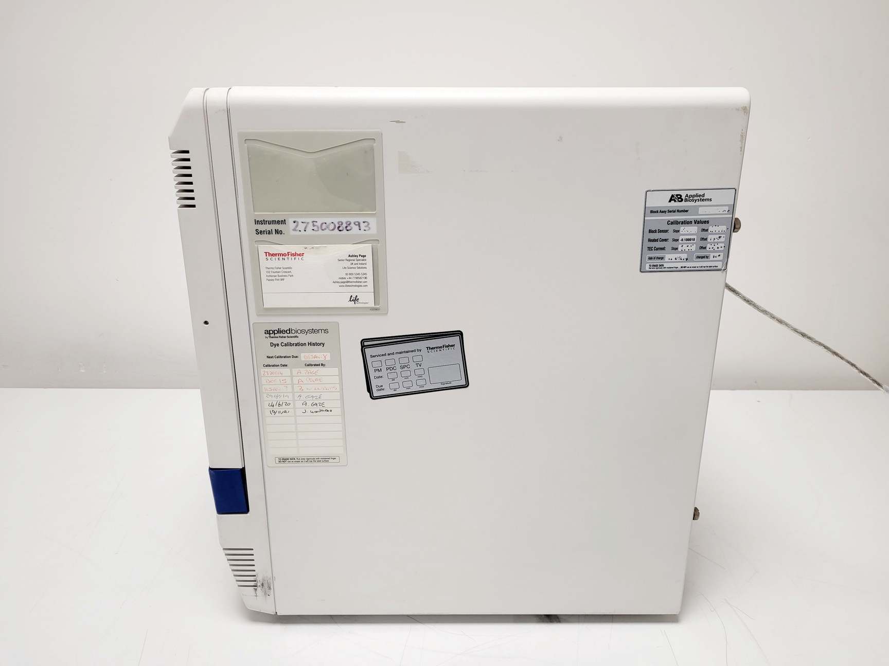 Image of Applied Biosystems 7500 Real-Time PCR System w/ PC & Software Lab