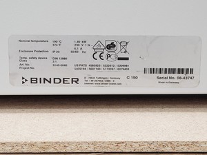 Thumbnail image of Binder C 150 CO2 Incubator