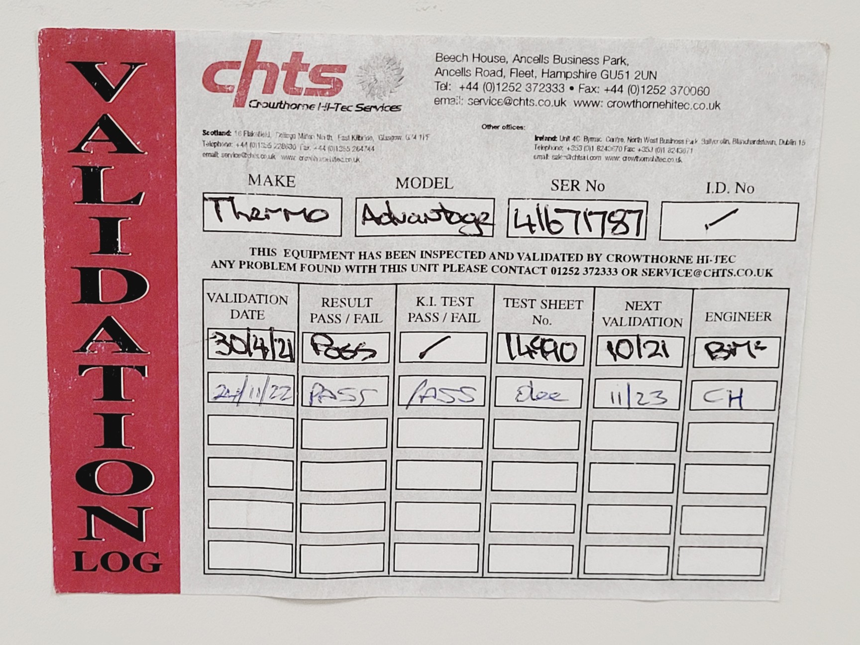 Image of Thermo Scientific MSC-Advantage MSC 1.2 Class 2 Microbiological Safety Cabinet 