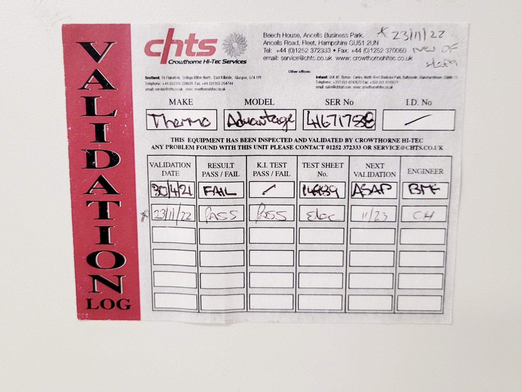 Image of Thermo Scientific MSC-Advantage MSC 1.2 Class 2 Microbiological Safety Cabinet