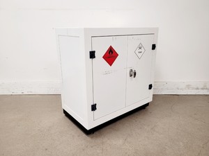 Image of White Metal Solvent/Chemical Storage Cabinet