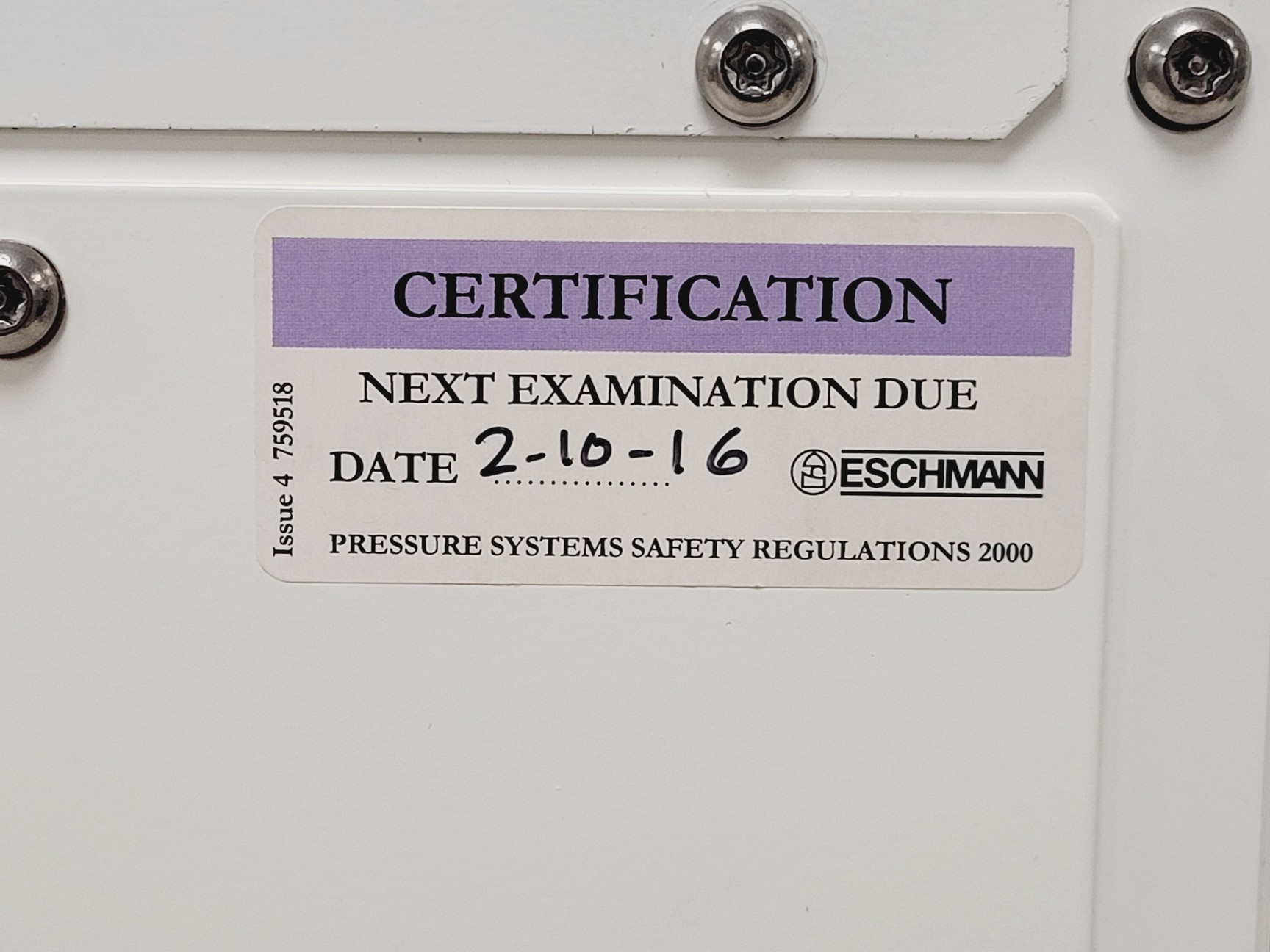 Image of Eschmann Little Sister SES 3000B Vacuum Autoclave Lab
