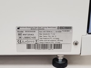 Thumbnail image of Eschmann Little Sister SES 3000B Vacuum Autoclave Lab