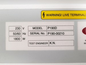 Thumbnail image of LEEC Precision 190D Culture Safe CO2 Incubator