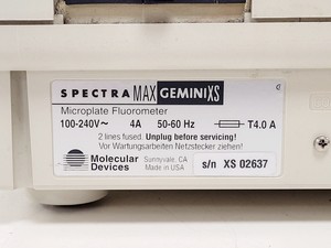 Thumbnail image of Molecular Devices Spectra Max Gemini XS Microplate Reader